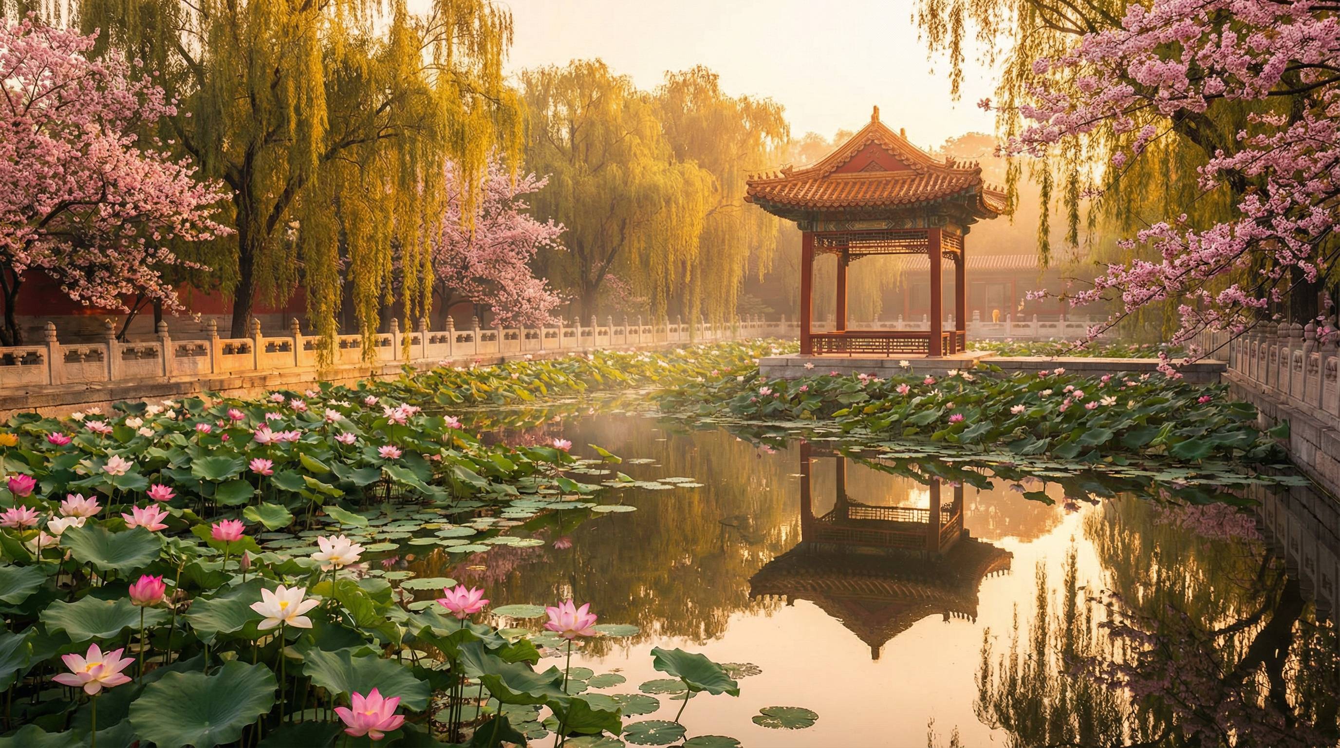 小马拉大车植物视频 - 荷塘月色植物视频