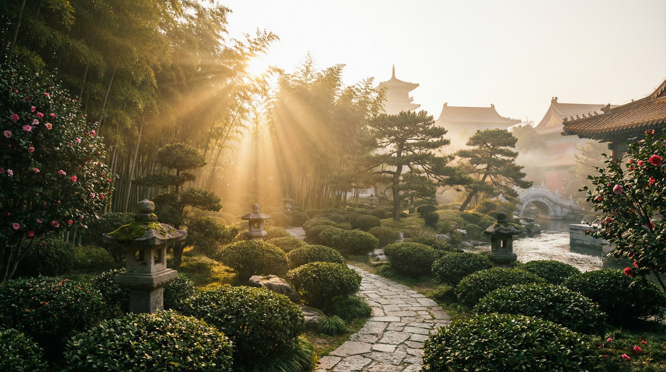 小马拉大车植物视频 - 茶园晨曦植物视频